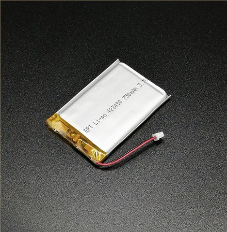 3.7V 750mAh ETC聚合物锂电池